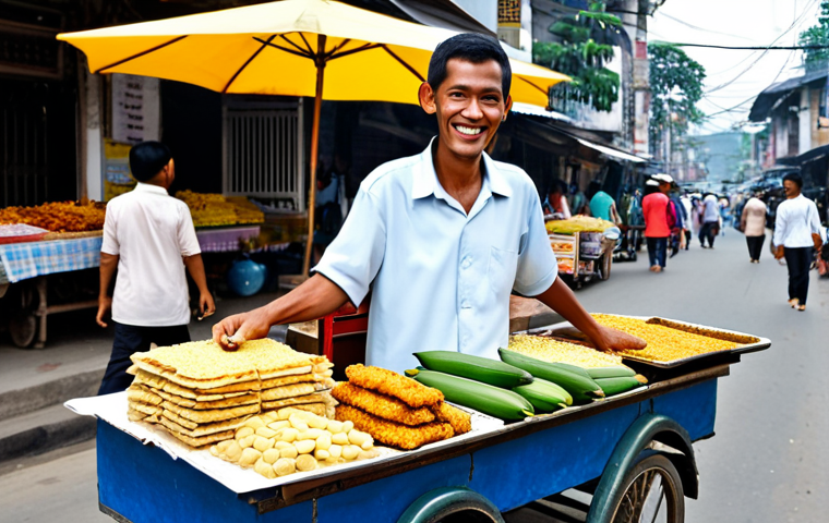 인도네시아의 스트리트 푸드 - Balinese Babi Guling** "A beautifully presented portion of Babi Guling ( Balinese roast pig) on a p...