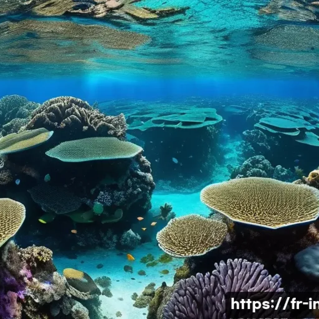 인도네시아의 세계적인 다이빙 포인트 - **Vibrant Coral Gardens of Raja Ampat** A wide-angle underwater shot capturing the unparalleled ...