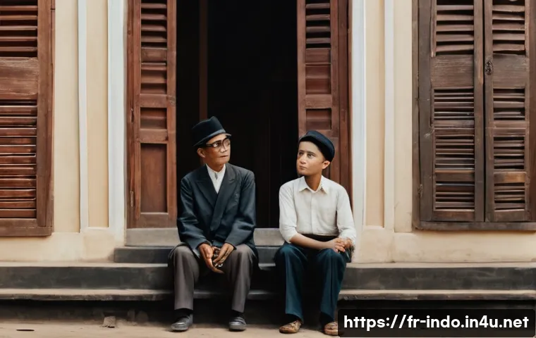 인도네시아의 독립 기념일 - Photorealistic cinematic scene set on the morning of August 17, 1945 in a modest Jakarta neighborhoo...